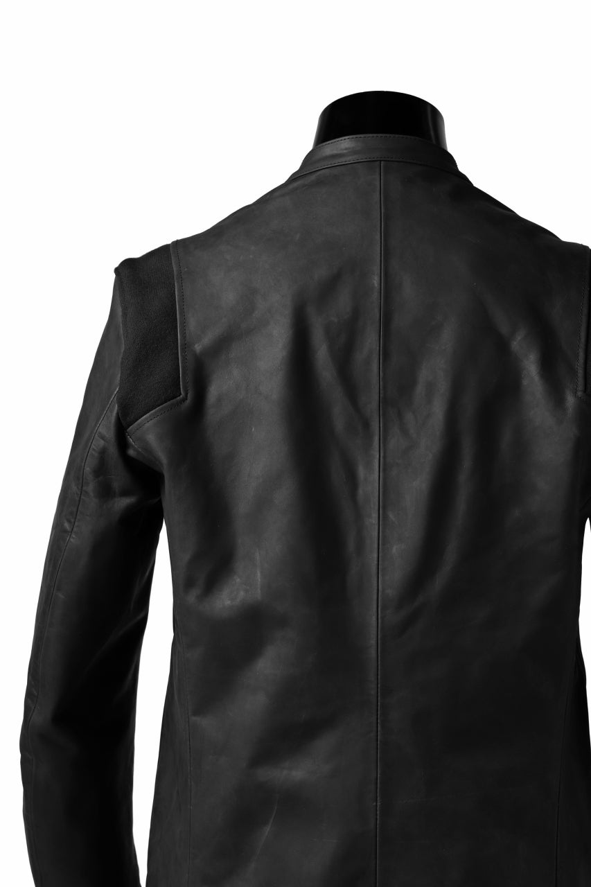 Load image into Gallery viewer, ierib exclusive single biker jacket / Nicolas Italy Vachetta (BLACK)
