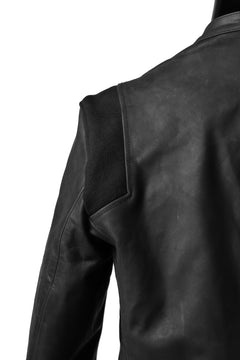 Load image into Gallery viewer, ierib exclusive single biker jacket / Nicolas Italy Vachetta (BLACK)
