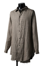 画像をギャラリービューアに読み込む, Aleksandr Manamis Mended Shirt (BROWN STRIPE)