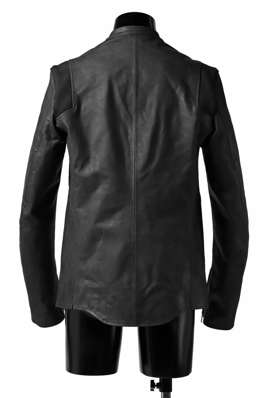Load image into Gallery viewer, ierib exclusive single biker jacket / Nicolas Italy Vachetta (BLACK)