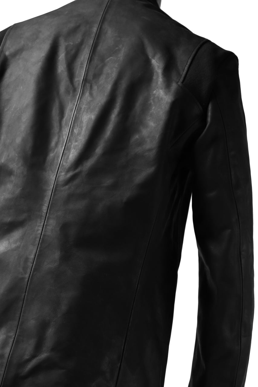 Load image into Gallery viewer, ierib exclusive single biker jacket / Nicolas Italy Vachetta (BLACK)
