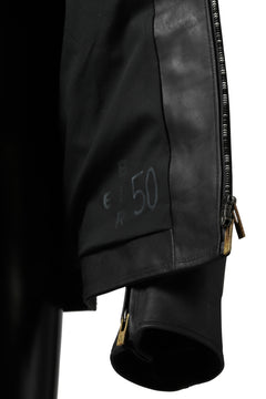 Load image into Gallery viewer, ierib exclusive single biker jacket / Nicolas Italy Vachetta (BLACK)