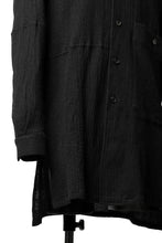 画像をギャラリービューアに読み込む, forme d'expression Long Wool Shirt with Pocket (Black)