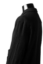 画像をギャラリービューアに読み込む, forme d'expression Long Wool Shirt with Pocket (Black)
