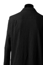 画像をギャラリービューアに読み込む, forme d'expression Long Wool Shirt with Pocket (Black)
