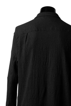 画像をギャラリービューアに読み込む, forme d'expression Long Wool Shirt with Pocket (Black)