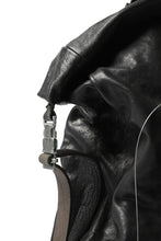 Load image into Gallery viewer, ierib roll top ruck sack / Oiled Horse Leather (BLACK)