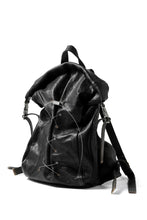 Load image into Gallery viewer, ierib roll top ruck sack / Oiled Horse Leather (BLACK)
