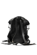 Load image into Gallery viewer, ierib roll top ruck sack / Oiled Horse Leather (BLACK)