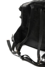 Load image into Gallery viewer, ierib roll top ruck sack / Oiled Horse Leather (BLACK)