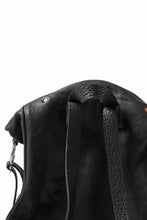 Load image into Gallery viewer, ierib roll top ruck sack / Oiled Horse Leather (BLACK)