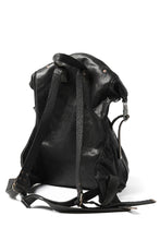 Load image into Gallery viewer, ierib roll top ruck sack / Oiled Horse Leather (BLACK)