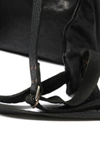 Load image into Gallery viewer, ierib roll top ruck sack / Oiled Horse Leather (BLACK)