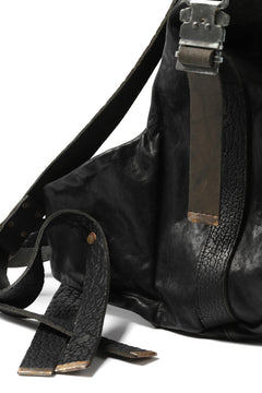 Load image into Gallery viewer, ierib roll top ruck sack / Oiled Horse Leather (BLACK)