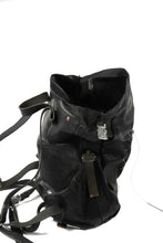 Load image into Gallery viewer, ierib roll top ruck sack / Oiled Horse Leather (BLACK)