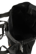 Load image into Gallery viewer, ierib roll top ruck sack / Oiled Horse Leather (BLACK)
