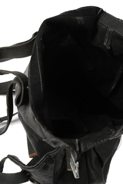 Load image into Gallery viewer, ierib roll top ruck sack / Oiled Horse Leather (BLACK)