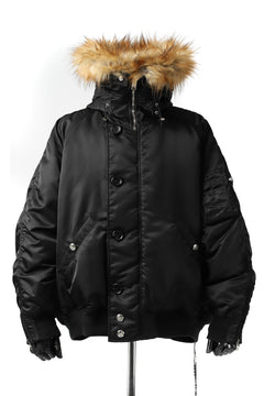 画像をギャラリービューアに読み込む, mastermind JAPAN N-2B HEAVY-ZONE FLIGHT JACKET (BLACK)