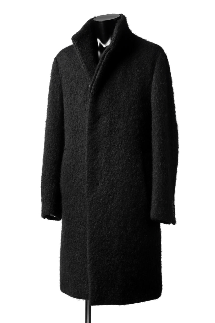 画像をギャラリービューアに読み込む, forme d'expression High Neck Warm Coat (Black)