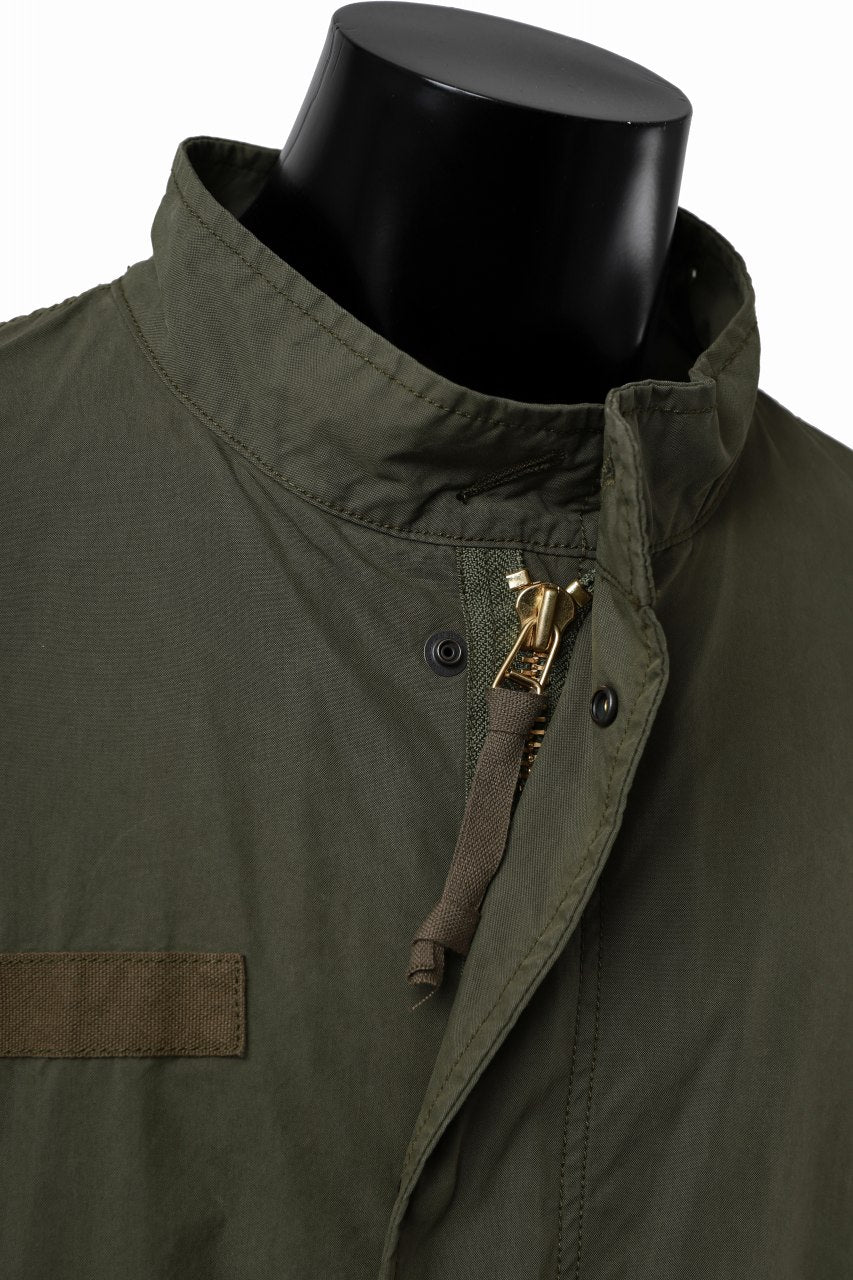 Load image into Gallery viewer, mastermind WORLD x ALPHA INDUSTRIES M-65 MODS COAT - CRAZY PANELED (OLIVE)