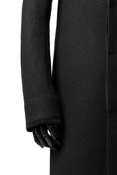 画像をギャラリービューアに読み込む, BORIS BIDJAN SABERI HIGH NECK MIDDLE COAT "COAT 1. MID-F0508M" (BLACK)