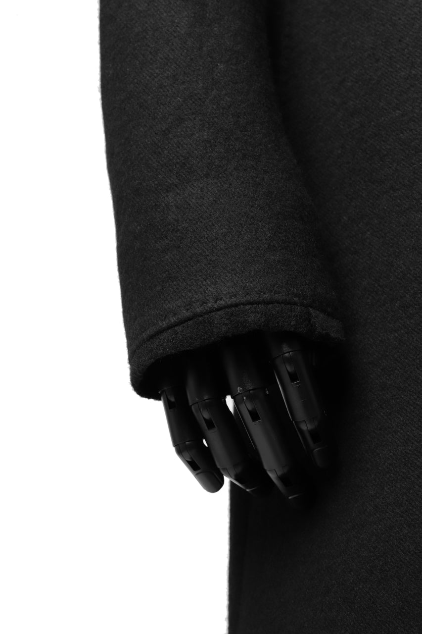 画像をギャラリービューアに読み込む, BORIS BIDJAN SABERI HIGH NECK MIDDLE COAT "COAT 1. MID-F0508M" (BLACK)