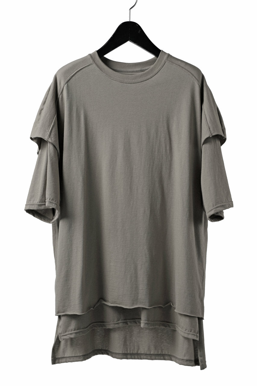 画像をギャラリービューアに読み込む, A.F ARTEFACT "NO FACE" LAYERED OVER SIZE TOPS (GREY)