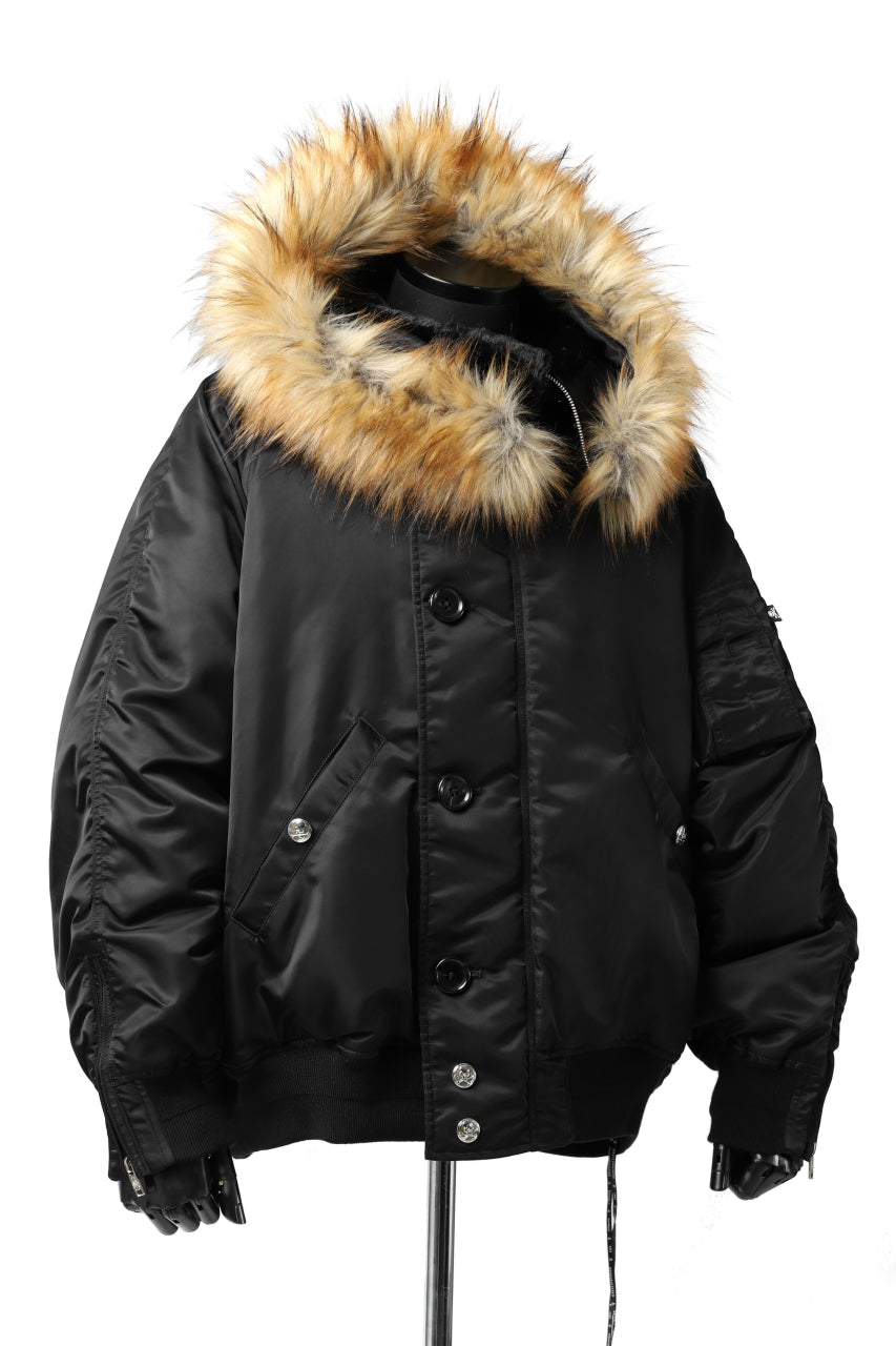 画像をギャラリービューアに読み込む, mastermind JAPAN N-2B HEAVY-ZONE FLIGHT JACKET (BLACK)