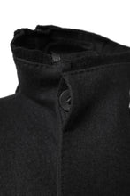 画像をギャラリービューアに読み込む, BORIS BIDJAN SABERI HIGH NECK MIDDLE COAT "COAT 1. MID-F0508M" (BLACK)
