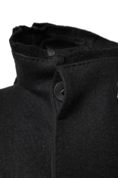 画像をギャラリービューアに読み込む, BORIS BIDJAN SABERI HIGH NECK MIDDLE COAT "COAT 1. MID-F0508M" (BLACK)