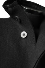 画像をギャラリービューアに読み込む, BORIS BIDJAN SABERI HIGH NECK MIDDLE COAT "COAT 1. MID-F0508M" (BLACK)