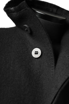 画像をギャラリービューアに読み込む, BORIS BIDJAN SABERI HIGH NECK MIDDLE COAT "COAT 1. MID-F0508M" (BLACK)