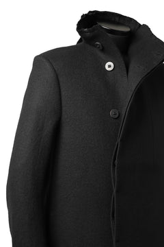 画像をギャラリービューアに読み込む, BORIS BIDJAN SABERI HIGH NECK MIDDLE COAT "COAT 1. MID-F0508M" (BLACK)