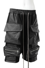 画像をギャラリービューアに読み込む, A.F ARTEFACT "BOXY" ARMY SARROUEL SHORTS / BomberHEAT® (BLACK)