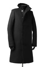 画像をギャラリービューアに読み込む, BORIS BIDJAN SABERI HIGH NECK MIDDLE COAT "COAT 1. MID-F0508M" (BLACK)