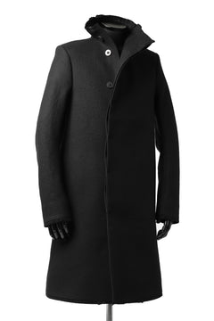 画像をギャラリービューアに読み込む, BORIS BIDJAN SABERI HIGH NECK MIDDLE COAT "COAT 1. MID-F0508M" (BLACK)