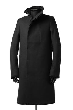 画像をギャラリービューアに読み込む, BORIS BIDJAN SABERI HIGH NECK MIDDLE COAT "COAT 1. MID-F0508M" (BLACK)