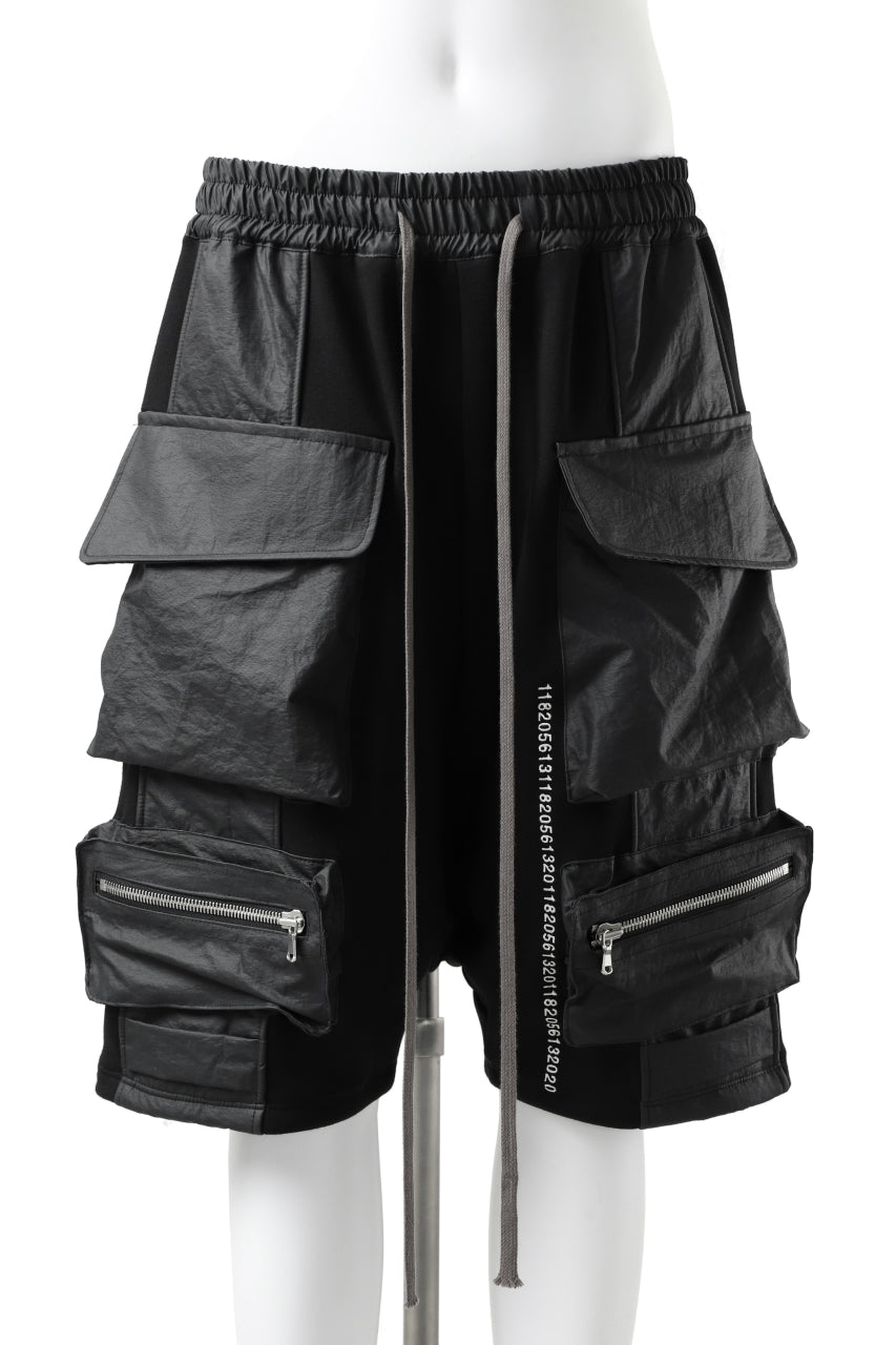 画像をギャラリービューアに読み込む, A.F ARTEFACT "BOXY" ARMY SARROUEL SHORTS / BomberHEAT® (BLACK)