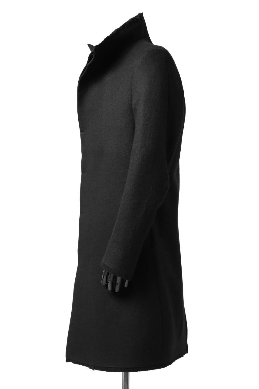 画像をギャラリービューアに読み込む, BORIS BIDJAN SABERI HIGH NECK MIDDLE COAT "COAT 1. MID-F0508M" (BLACK)