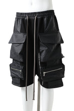 画像をギャラリービューアに読み込む, A.F ARTEFACT "BOXY" ARMY SARROUEL SHORTS / BomberHEAT® (BLACK)