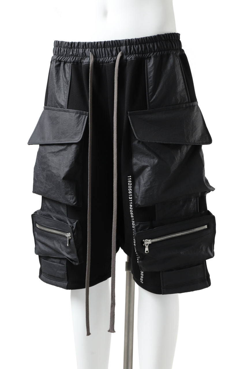 画像をギャラリービューアに読み込む, A.F ARTEFACT "BOXY" ARMY SARROUEL SHORTS / BomberHEAT® (BLACK)