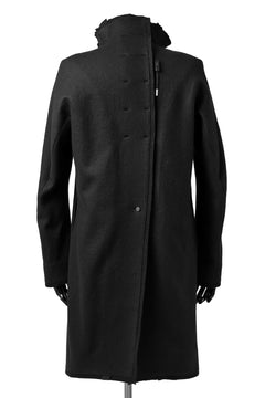 画像をギャラリービューアに読み込む, BORIS BIDJAN SABERI HIGH NECK MIDDLE COAT "COAT 1. MID-F0508M" (BLACK)