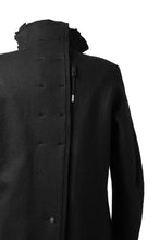 画像をギャラリービューアに読み込む, BORIS BIDJAN SABERI HIGH NECK MIDDLE COAT "COAT 1. MID-F0508M" (BLACK)