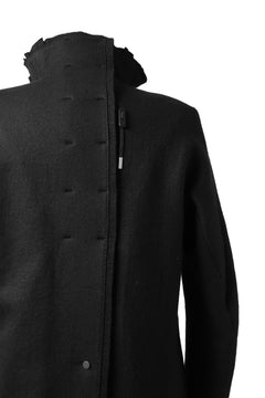 画像をギャラリービューアに読み込む, BORIS BIDJAN SABERI HIGH NECK MIDDLE COAT "COAT 1. MID-F0508M" (BLACK)