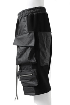 画像をギャラリービューアに読み込む, A.F ARTEFACT "BOXY" ARMY SARROUEL SHORTS / BomberHEAT® (BLACK)