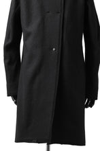 画像をギャラリービューアに読み込む, BORIS BIDJAN SABERI HIGH NECK MIDDLE COAT "COAT 1. MID-F0508M" (BLACK)