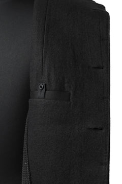 画像をギャラリービューアに読み込む, BORIS BIDJAN SABERI HIGH NECK MIDDLE COAT "COAT 1. MID-F0508M" (BLACK)