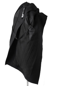 画像をギャラリービューアに読み込む, BORIS BIDJAN SABERI HIGH NECK MIDDLE COAT "COAT 1. MID-F0508M" (BLACK)