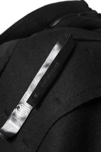 画像をギャラリービューアに読み込む, BORIS BIDJAN SABERI HIGH NECK MIDDLE COAT "COAT 1. MID-F0508M" (BLACK)