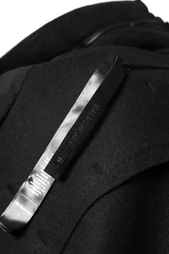 画像をギャラリービューアに読み込む, BORIS BIDJAN SABERI HIGH NECK MIDDLE COAT "COAT 1. MID-F0508M" (BLACK)
